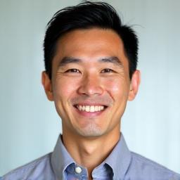Headshot of James Chen, a warm and inviting Registered Dietitian and Certified Diabetes Educator.