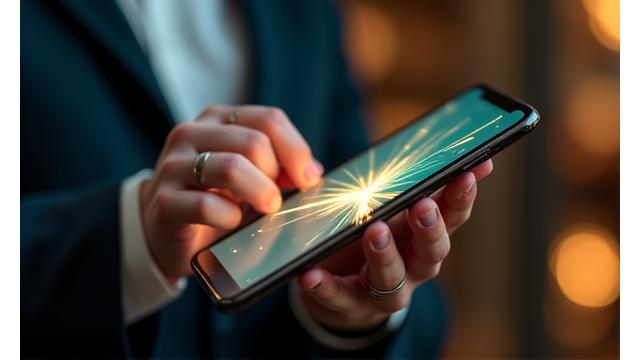 A hand holding a smartphone displaying a premium content icon, representing exclusive access to in-depth wellness education.